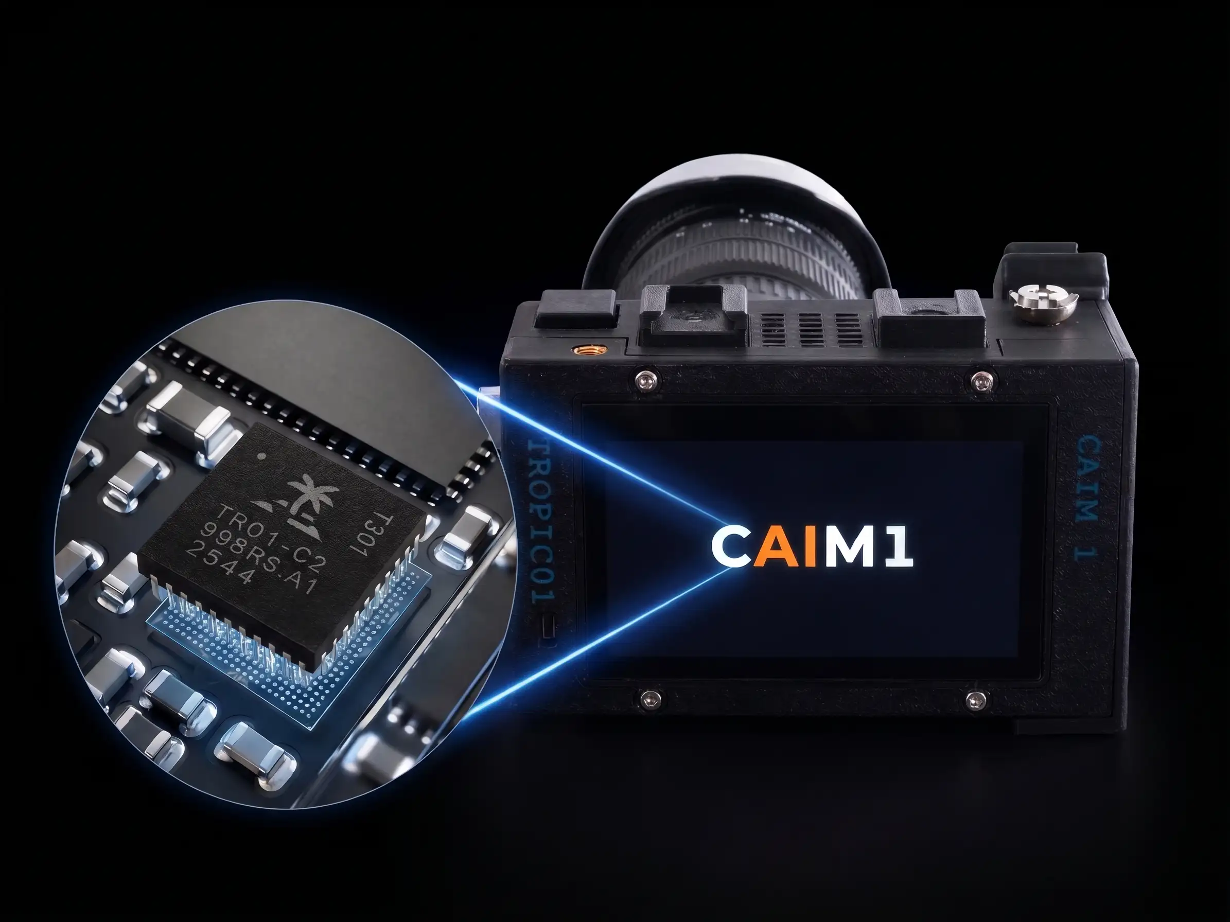 CAIM 1 rear housing showing the hardware encryption chip
