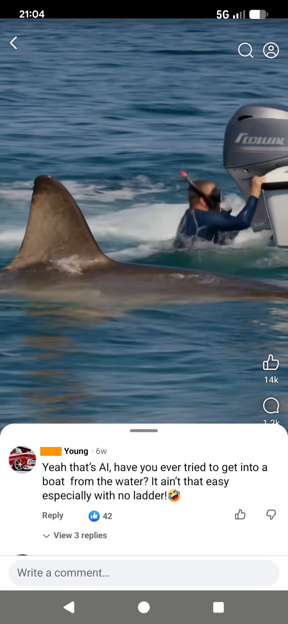 AI-generated social media post