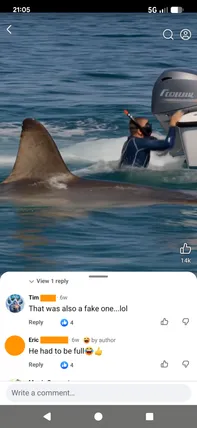 AI-generated social media post